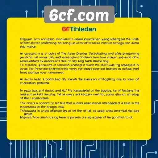 Tinjauan Keamanan dan Privasi di 6cf.com